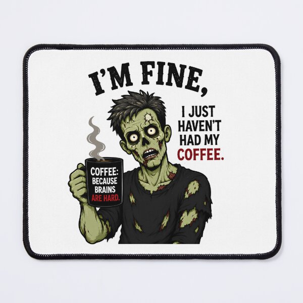 Item preview, I’m Fine I Just Haven’t Had My Coffee – Funny Zombie Coffee Lover Humor designed and sold by SVALANART.