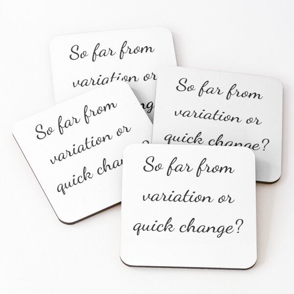 Item preview, “So far from variation or quick change?” - handwriting black designed and sold by ariksworld.