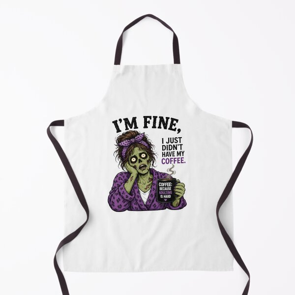 Item preview, I’m Fine I Just Didn’t Have My Coffee – Funny Zombie Woman Coffee Humor designed and sold by SVALANART.