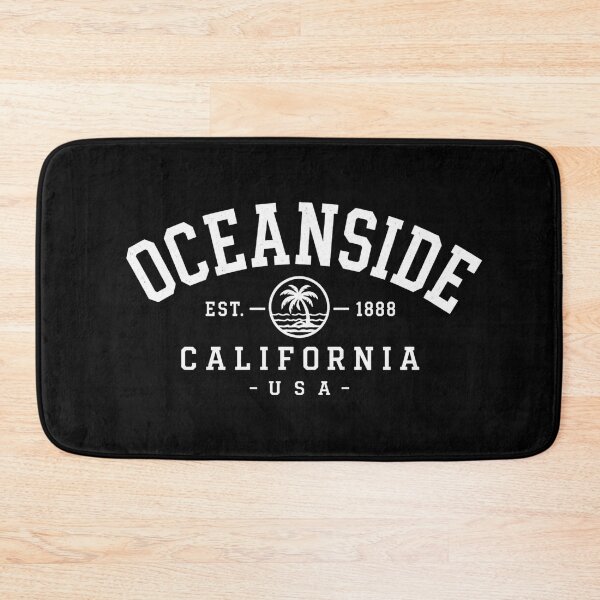 Item preview, Oceanside California Vintage Beach Logo | Black and White Classic Coastal Surf Design designed and sold by Pickachoo.