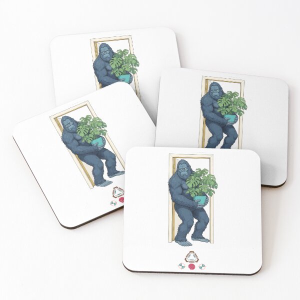 Item preview, Bigfoot Plant Parent - Funny Sasquatch Struggling Through Doorway T-Shirt designed and sold by Whimsy Trail Co.