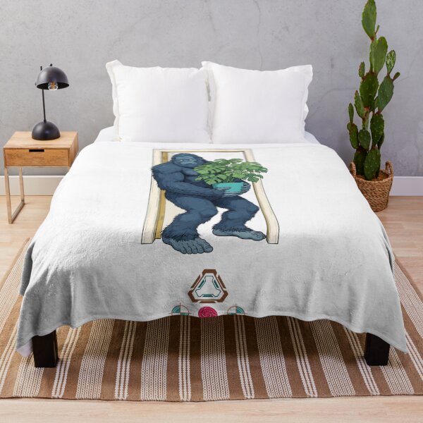 Item preview, Bigfoot Plant Parent - Funny Sasquatch Struggling Through Doorway T-Shirt designed and sold by Whimsy Trail Co.