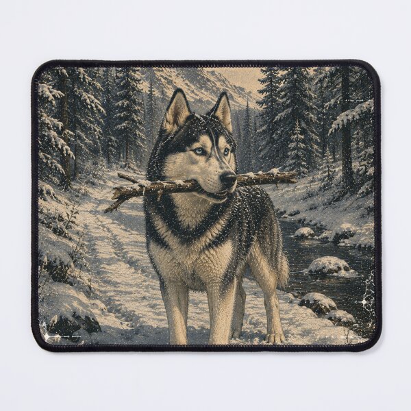 Item preview, Husky Winter Wilderness Adventure designed and sold by Bartas2026.