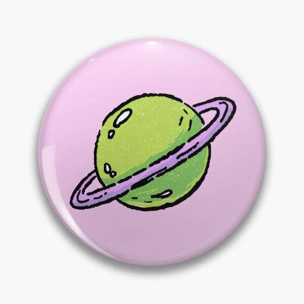 Item preview, Green Ringed Planet Space Illustration designed and sold by jianina-alondra.