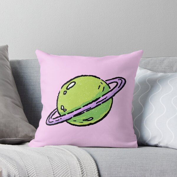 Item preview, Green Ringed Planet Space Illustration designed and sold by jianina-alondra.