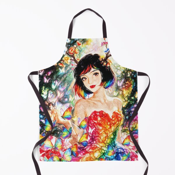 Item preview, Rainbow Forest Fairy Butterfly Gown Floral designed and sold by Hen-C-Art.