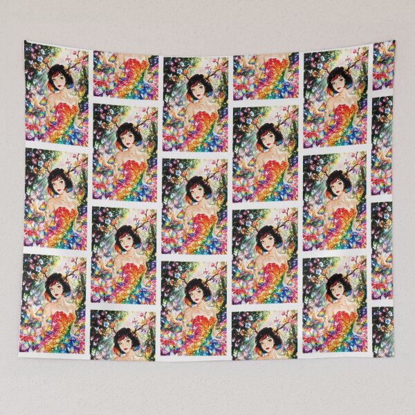 Item preview, Rainbow Forest Fairy Butterfly Gown Floral designed and sold by Hen-C-Art.