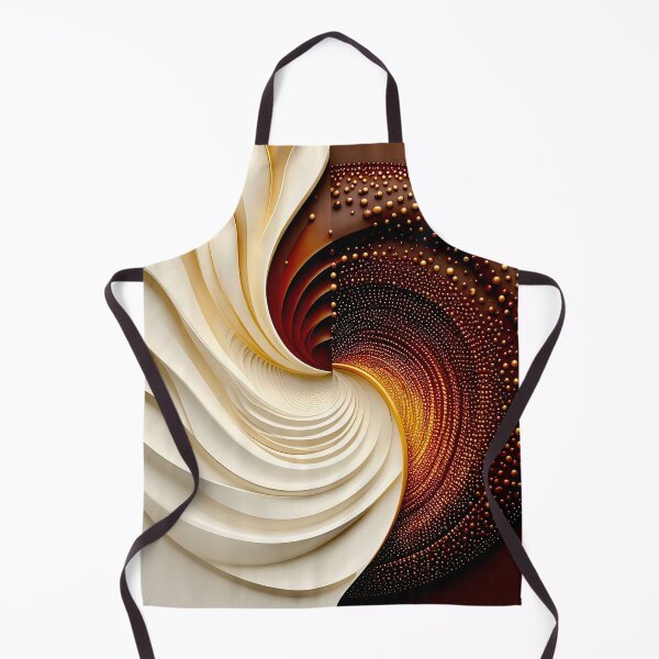 Item preview, Mesmerizing Symmetrical Swirl in Chocolate and Gold designed and sold by Vicky Brago-Mitchell®.