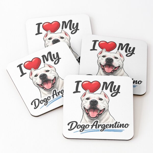 Item preview, I Love My Dogo Argentino – Proud Dog Lover designed and sold by blankTeeShirt.