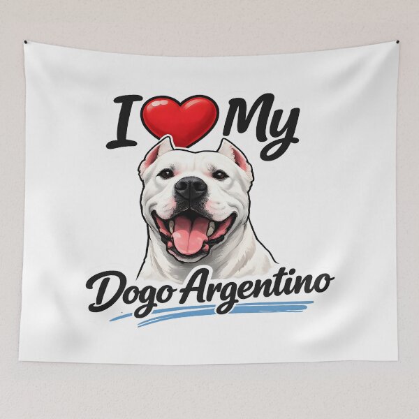 Item preview, I Love My Dogo Argentino – Proud Dog Lover designed and sold by blankTeeShirt.