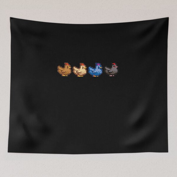 Item preview, 4 Chickens Stardew Valley designed and sold by TawanaDunne.