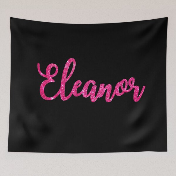 Item preview, Eleanor Hot Pink Sparkly Personalised Name Design designed and sold by CamilasPrints.
