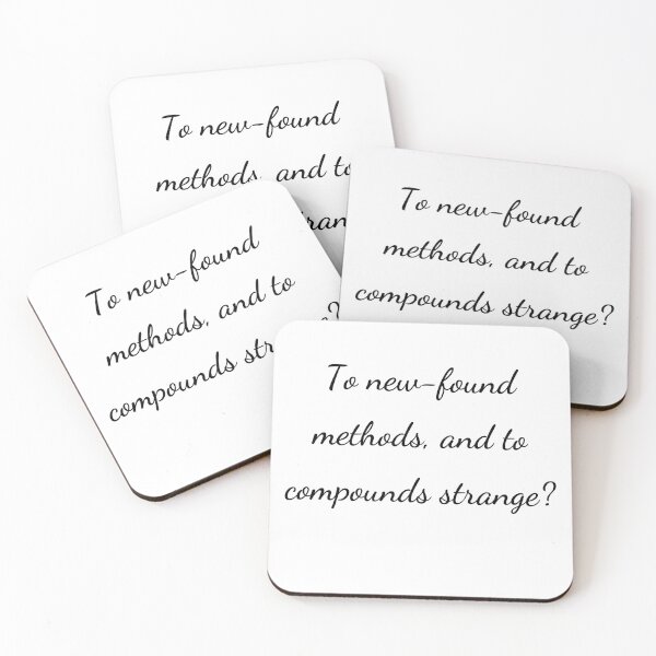 Item preview, “To new-found methods, and to compounds strange?” - handwriting black designed and sold by ariksworld.
