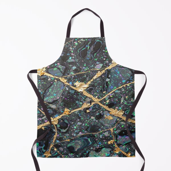 Item preview, The black opal is interwoven with a golden river landscape. designed and sold by Segasprojects.