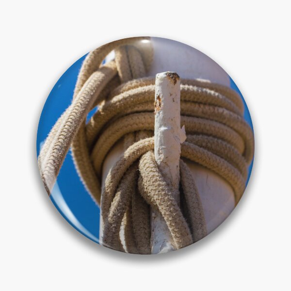 Item preview, Coiled Rope On A Mast With Cleat Against Clear Blue Sky Nautical Sailboat Detail designed and sold by Nmallia.