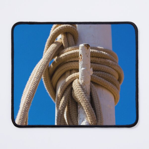 Item preview, Coiled Rope On A Mast With Cleat Against Clear Blue Sky Nautical Sailboat Detail designed and sold by Nmallia.