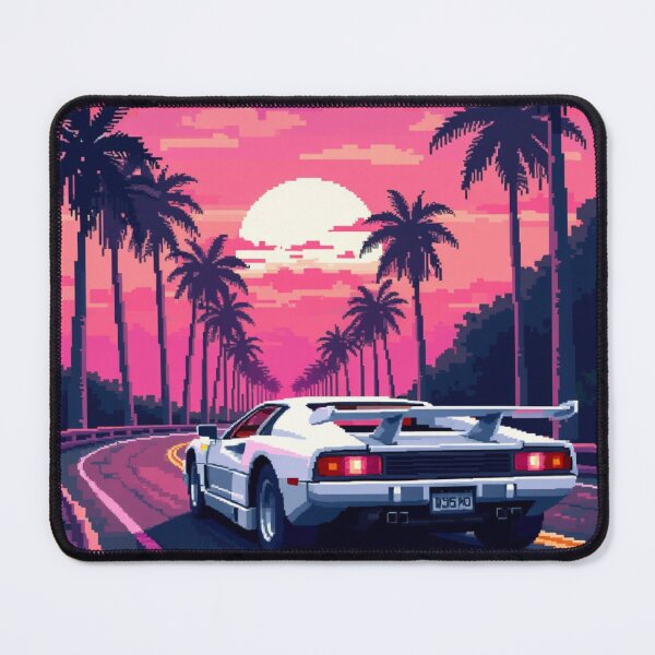 Item preview, Synthwave Retro Car Sunset Beach Drive designed and sold by grzezzz.