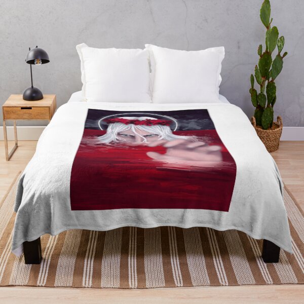 Item preview, Mystical Figure Emerging from Red Water with Floral Crown designed and sold by Baby-Care.