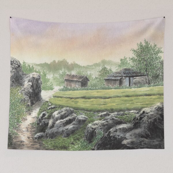 Item preview, September 16th birthday flower Gentian Landscape designed and sold by 366birthflower.
