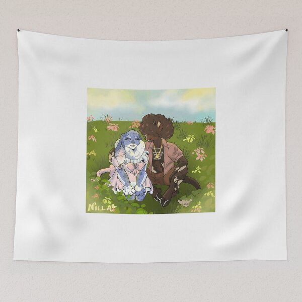 Item preview, Anthropomorphic Characters Sharing a Peaceful Moment in a Flower Field designed and sold by Baby-Care.