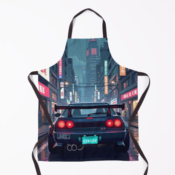 Item preview, Cyberpunk Neon Night Retro Sports Car Tokyo designed and sold by grzezzz.