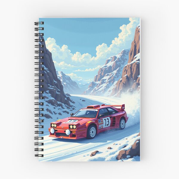 Item preview, Retro Group B Rally Car Winter Mountain Pass designed and sold by grzezzz.