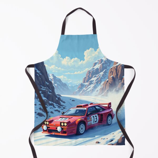 Item preview, Retro Group B Rally Car Winter Mountain Pass designed and sold by grzezzz.