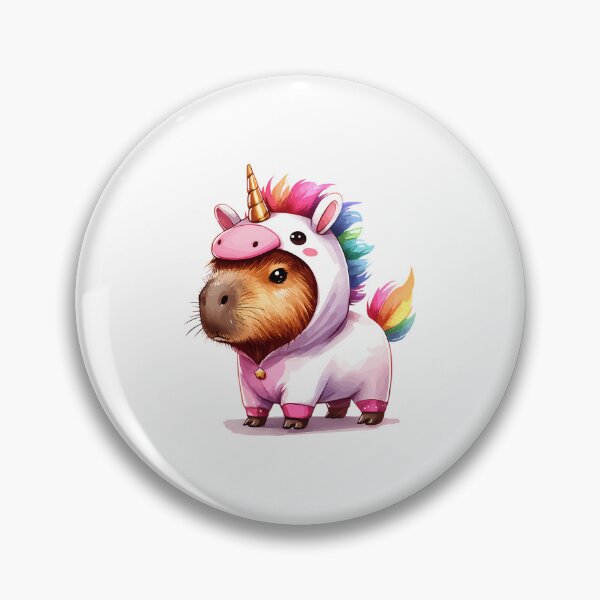 Item preview, Capybara In Unicorn Costume designed and sold by Ballooonfisher.