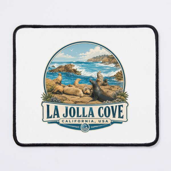 Item preview, La Jolla Cove California USA Sea Lion Ocean Wildlife Souvenir designed and sold by Simsimah26Parks.