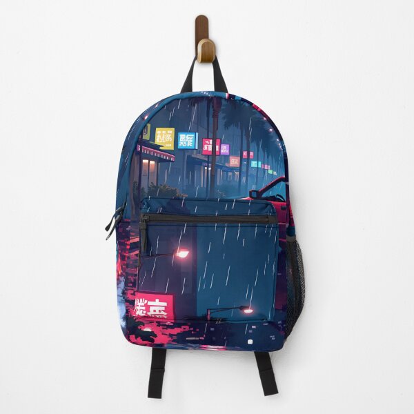 Item preview, Rainy Cyberpunk Night Retro Sports Car designed and sold by grzezzz.