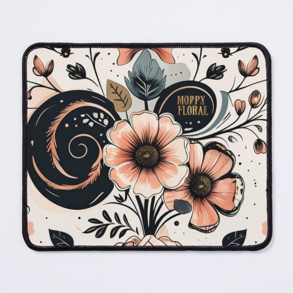 Item preview, Mystic Bloom – Vintage Black & Peach Floral Aesthetic designed and sold by Hustlingminds.