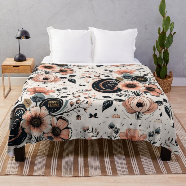 Item preview, Mystic Bloom – Vintage Black & Peach Floral Aesthetic designed and sold by Hustlingminds.