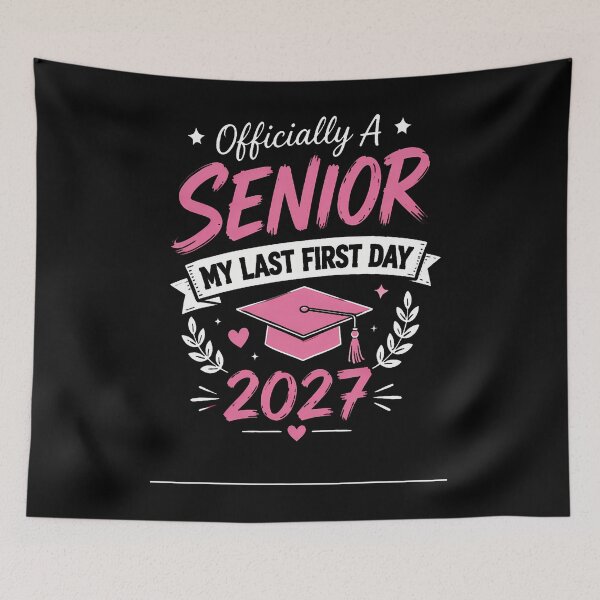 Item preview, Officially A Senior My Last First Day 2027 designed and sold by Trippy-Toad.