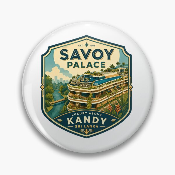 Artikelvorschau, Savoy Palace Luxus oberhalb von Kandy, Sri Lanka Reiseziel Souvenir entworfen und verkauft von Simsimah26Parks.