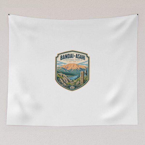 Item preview, Bandai-Asahi National Park Est. 1950 Japan Travel Outdoors Souvenir designed and sold by Star3NowForMe.