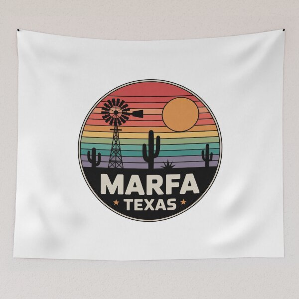 Item preview, Marfa Texas: Desert Windmill Sunset designed and sold by CircinusStore.