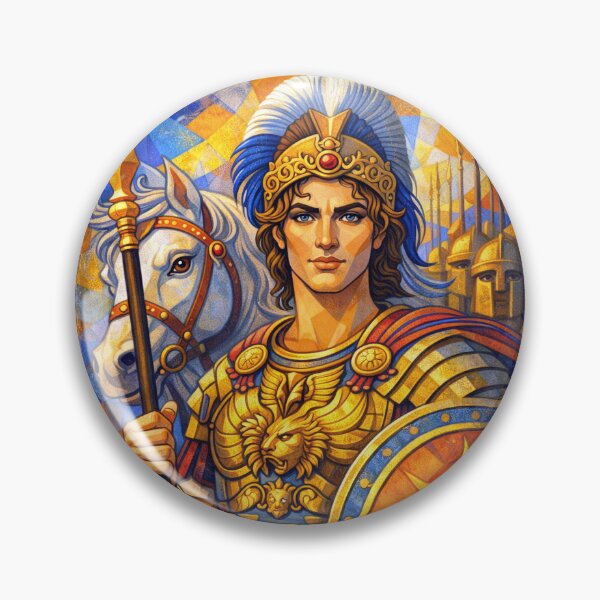 Item preview, Alexander the Great – Warrior King of Macedonia illustration designed and sold by GalleryKauffeld.