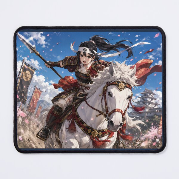 Item preview, Sengoku Samurai Woman on a White Horse designed and sold by Kurekou Lab.