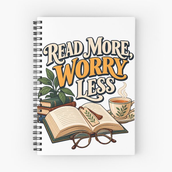 Item preview, Read More Worry Less designed and sold by Ahsacom.