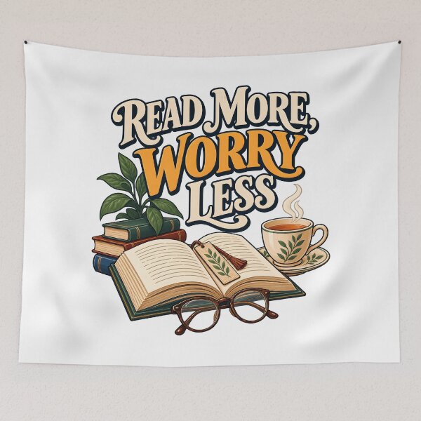 Item preview, Read More Worry Less designed and sold by Ahsacom.