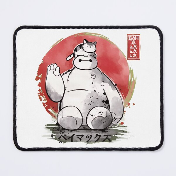 Item preview, Cute Baymax Cat Zen Japanese Ink Style Artwork designed and sold by LisaDanie63314.