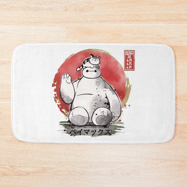 Item preview, Cute Baymax Cat Zen Japanese Ink Style Artwork designed and sold by LisaDanie63314.