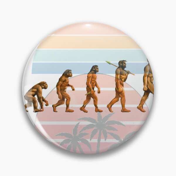 Item preview, Human Evolution Enjoying Nature Look At The Stars Retro Design designed and sold by NourArtCorner.