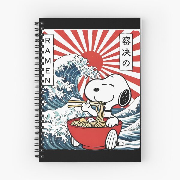 Item preview, Snoopy Ramen – Cute Cartoon Dog Slurping Japanese Noodles Art Print | ⭐⭐⭐⭐⭐ designed and sold by Anotherdoctor.