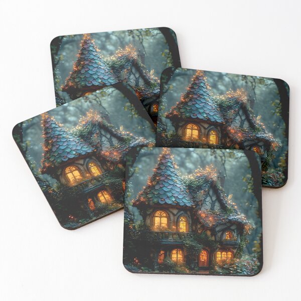 Item preview, Whimsical Glimmering Witch Cottage designed and sold by Vhelir-Art.