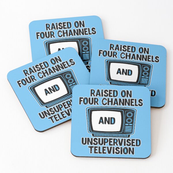 Item preview, Raised on Four Channels and Unsupervised Television designed and sold by ezcreate.media.