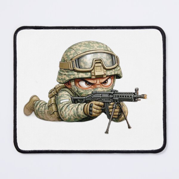 Item preview, US Machine Gunner: Li'l Soldiers Collection designed and sold by EscapeArtist13.