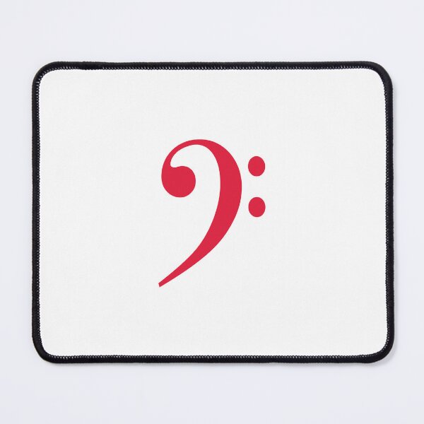 Item preview, Bass clef red designed and sold by Inspirationmotivation.