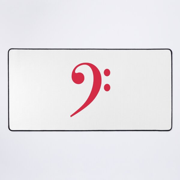Item preview, Bass clef red designed and sold by Inspirationmotivation.