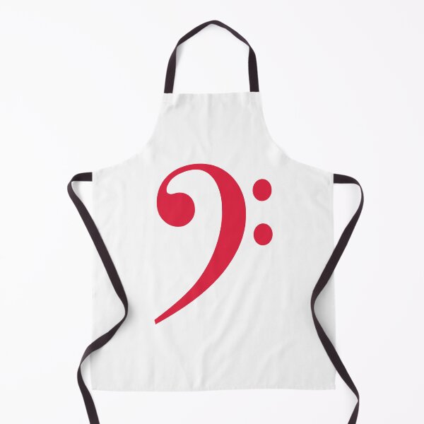 Item preview, Bass clef red designed and sold by Inspirationmotivation.